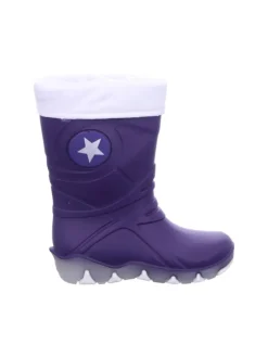 Regenstiefel Gefüttert in lila