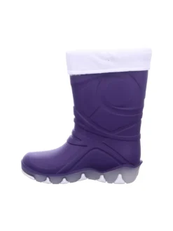 Regenstiefel Gefüttert in lila