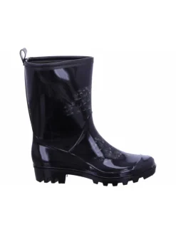 Regenstiefel Gefüttert in schwarz
