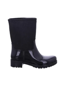 Regenstiefel Gefüttert in schwarz