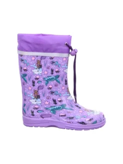 Regenstiefel in lila