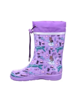 Regenstiefel in lila