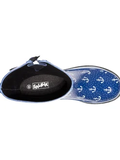 Regenstiefel Marleen in dunkelblau/multi