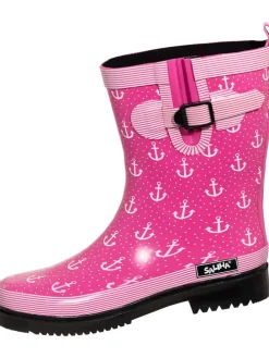 Regenstiefel Marleen in fuchsia/multi