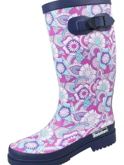 Regenstiefel Susanne in blau/multi