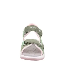 Sandale PEBBLES in Hellgrün/Rosa