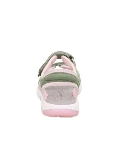 Sandale PEBBLES in Hellgrün/Rosa