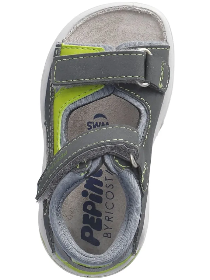 Sandalen "Espi" in Grau/ Grün