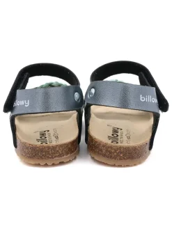 Sandalen in Anthrazit/ Silber