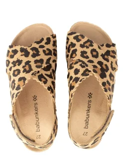 Sandalen in Beige/ Braun