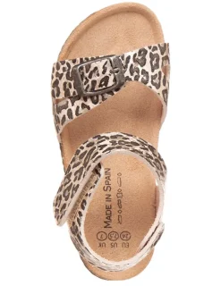 Sandalen in Beige/ Braun