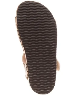 Sandalen in Beige/ Braun