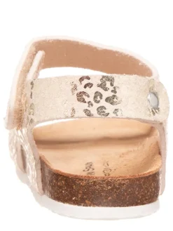 Sandalen in Beige/ Gold