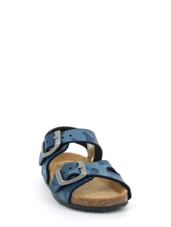 Sandalen in Blau/ Bunt