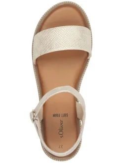 Sandalen in Creme