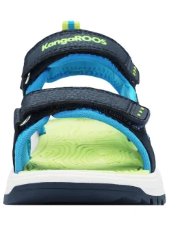 Sandalen in Dunkelblau/ Grün