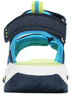 Sandalen in Dunkelblau/ Grün