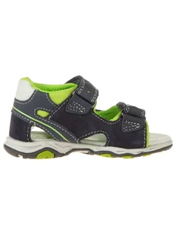 Sandalen in Dunkelblau/ Grün