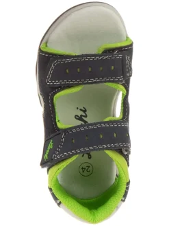 Sandalen in Dunkelblau/ Grün