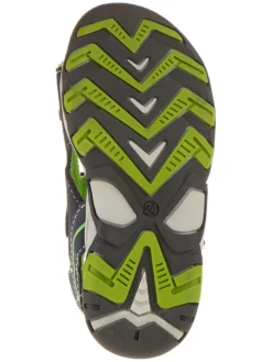 Sandalen in Dunkelblau/ Grün