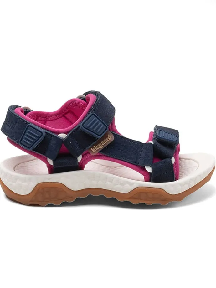 Sandalen in Dunkelblau/ Pink