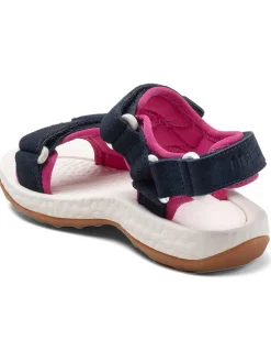 Sandalen in Dunkelblau/ Pink