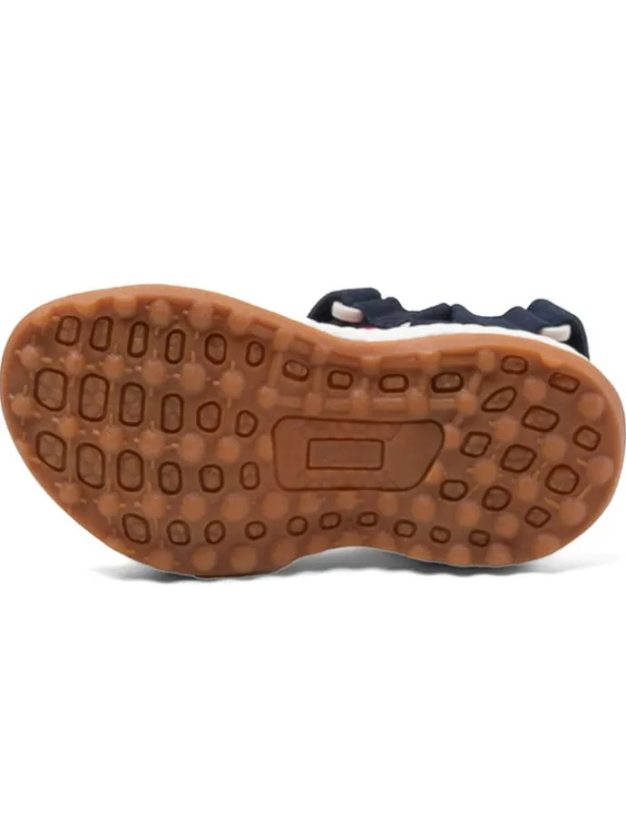 Sandalen in Dunkelblau/ Pink