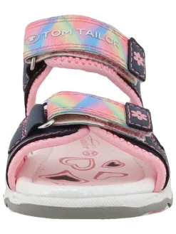 Sandalen in Dunkelblau/ Rosa/ Bunt