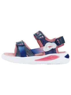 Sandalen in Dunkelblau/ Rosa