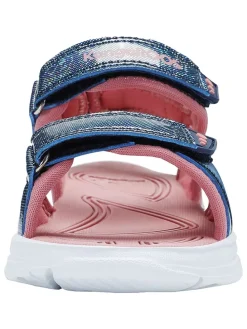 Sandalen in Dunkelblau/ Rosa