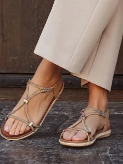 Sandalen in Gold