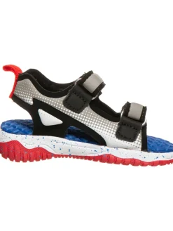 Sandalen in Grau/ Blau