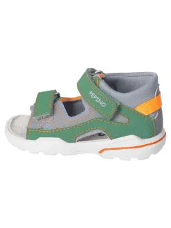 Sandalen in Grau/ Grün