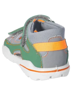 Sandalen in Grau/ Grün