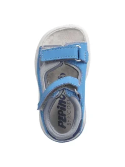 Sandalen in Grau/ Hellblau