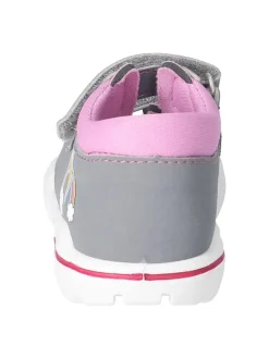 Sandalen in Grau/ Rosa