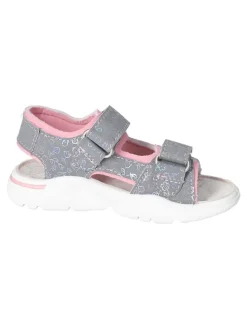 Sandalen in Grau/ Rosa