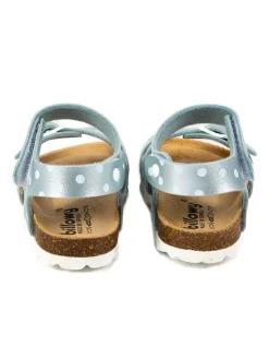 Sandalen in Hellblau/ Bunt