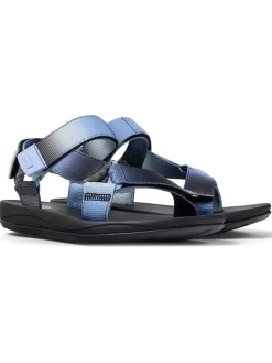 Sandalen in Hellblau/ Schwarz