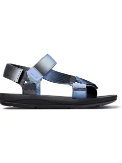 Sandalen in Hellblau/ Schwarz