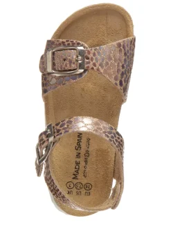 Sandalen in Rosa/ Bunt