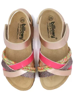 Sandalen in Rosa/ Bunt