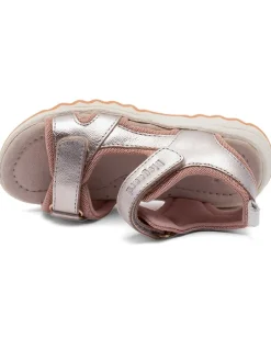 Sandalen in Silber/ Rosa