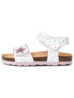 Sandalen in Weiß/ Bunt