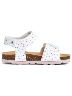 Sandalen in Weiß/ Bunt