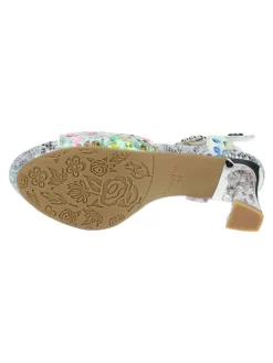 Sandalen in Weiß Kombi