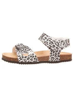 Sandalen in Weiß/ Schwarz