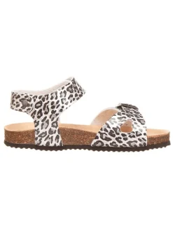 Sandalen in Weiß/ Schwarz