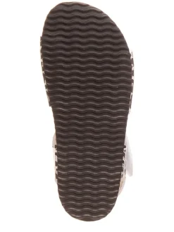 Sandalen in Weiß/ Schwarz