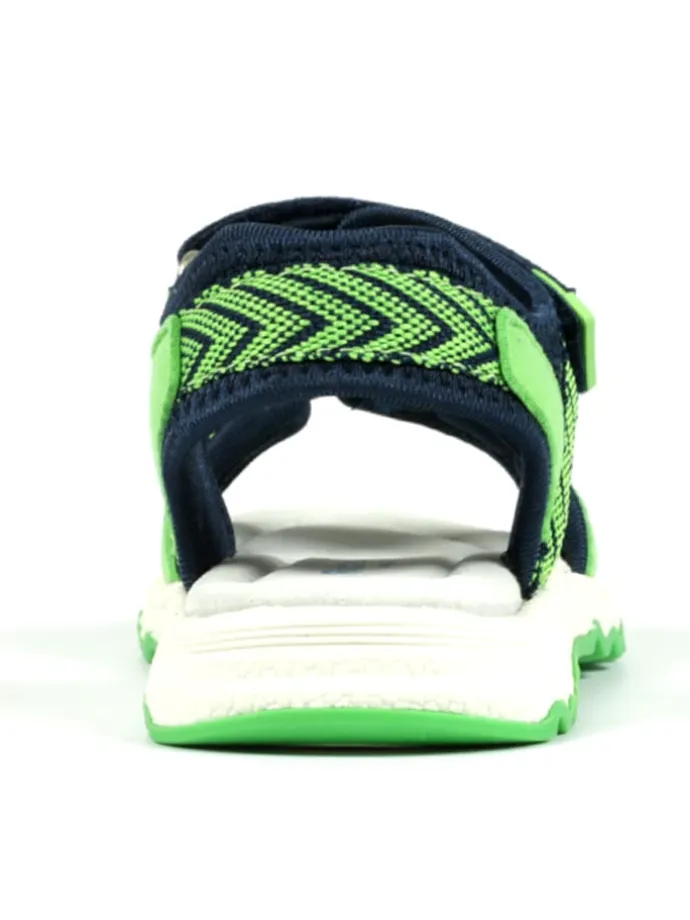 Sandalen "Leo" in Dunkelblau/ Grün